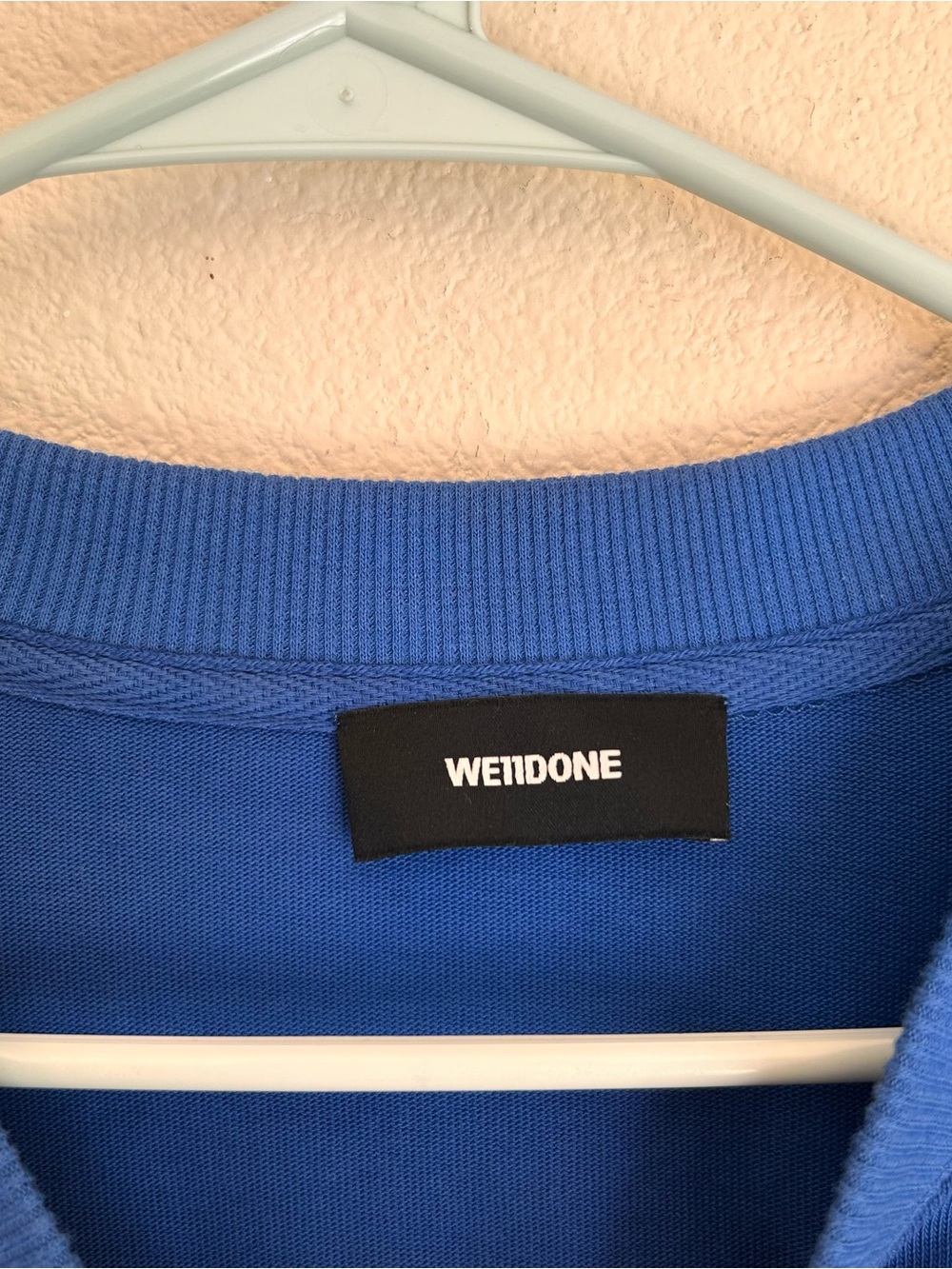 We11done Womens Oversized XS Fall 2020 Collection Paris Long Sleeve Shirt Blue - Picture 3 of 9